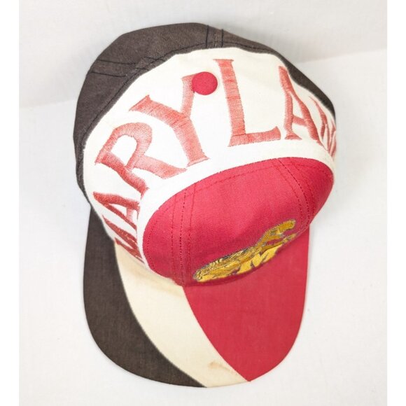 Vintage Maryland Terrapins Hat READ Snapback Twin Enterprise Stripe 90s Terps - Picture 6 of 13